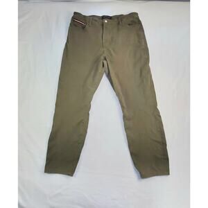Tommy Hilfiger Women’s Size 16 Green Straight Leg High Waist Jeans Ca12